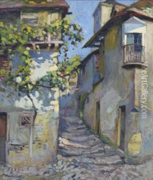 Rue De Village Aux Escaliers Oil Painting - Paul Madeline
