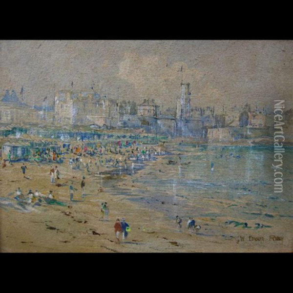 Dinard, Brittany Oil Painting - William Edward Riley
