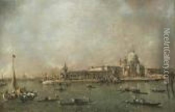 The Entrance To The Grand Canal, Venice Oil Painting - Francesco Guardi