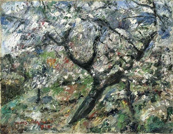 Bluhender Apfelbaum (apple Tree In Blossom) Oil Painting - Lovis Corinth
