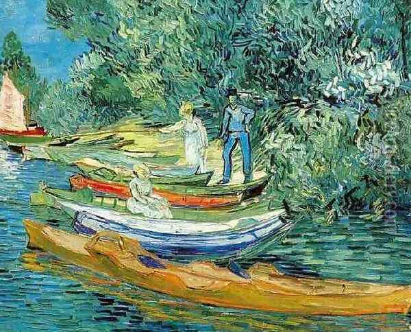 Bank Of The Oise At Auvers Oil Painting - Vincent Van Gogh