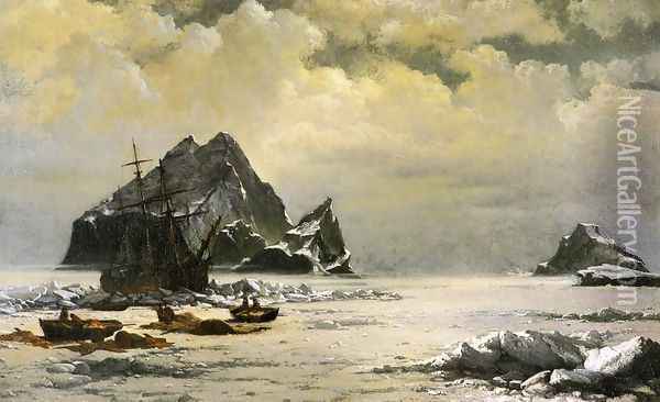Morning On The Artic Ice Fields Oil Painting - William Bradford