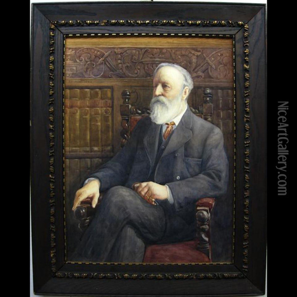 Portrait Of Walter Redford Bulwer Oil Painting - Thomas William Roberts