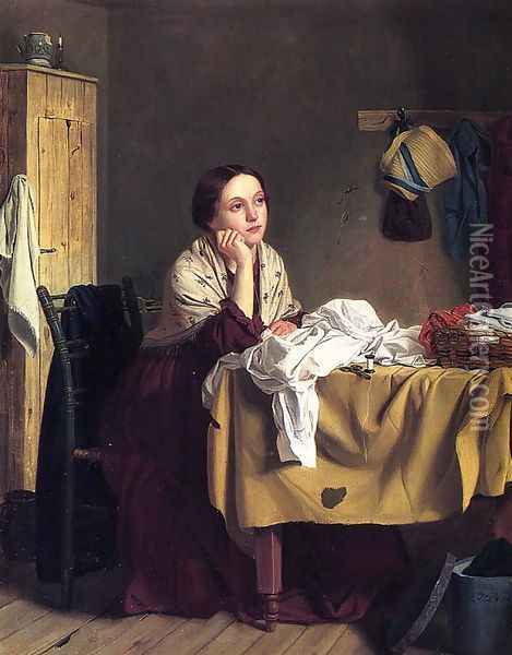 The Song of the Shirt Oil Painting - John Thomas Peele