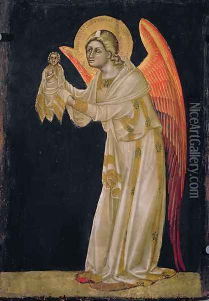 Angel Oil Painting - Ridolfo di Arpo Guariento
