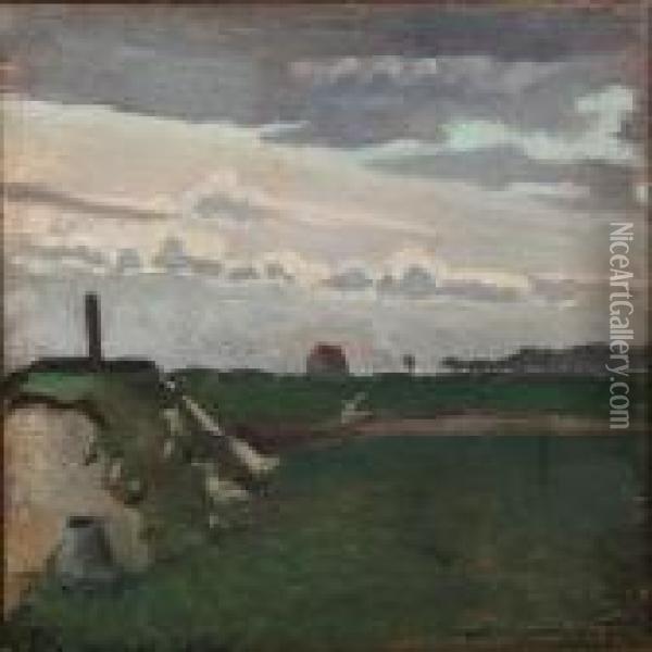 Landscape Oil Painting - Edvard Weie