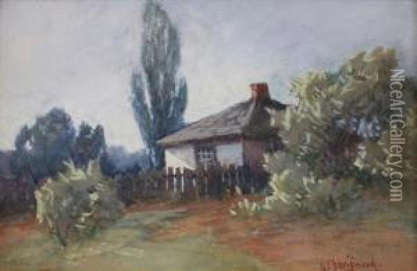 Cottage Near Meadowvale Oil Painting - Georges Chavignaud