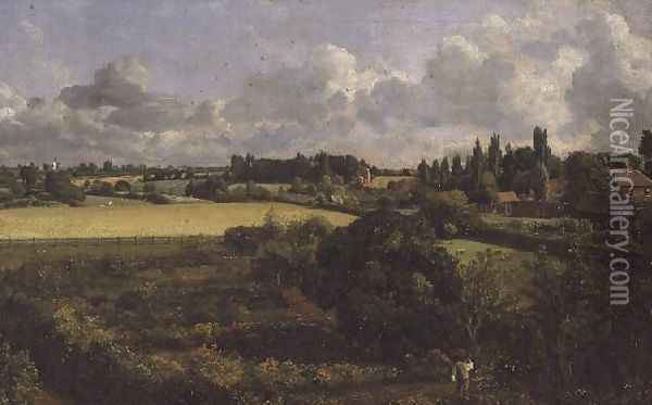 Golding Constable's Kitchen Garden, 1815 Oil Painting - John Constable