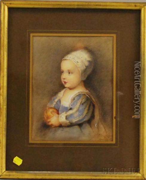 Portrait Of The Children Of Charles Ii Oil Painting - Eugenia Pignet