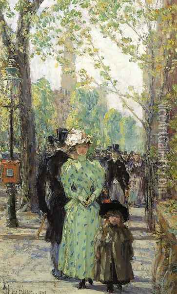 Sunday Morning Oil Painting - Childe Hassam