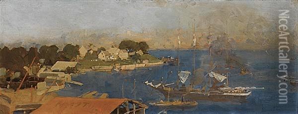 Sydney Harbour Oil Painting - William Beckwith Mcinnes