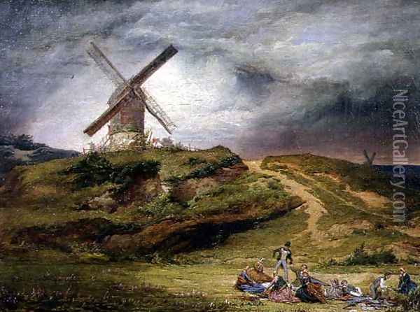The Gathering Storm, 1848 Oil Painting - John Charles Robinson