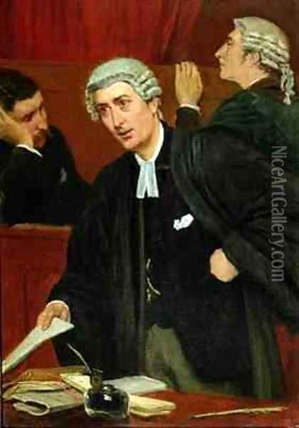 The Barrister Oil Painting - Thomas Davidson