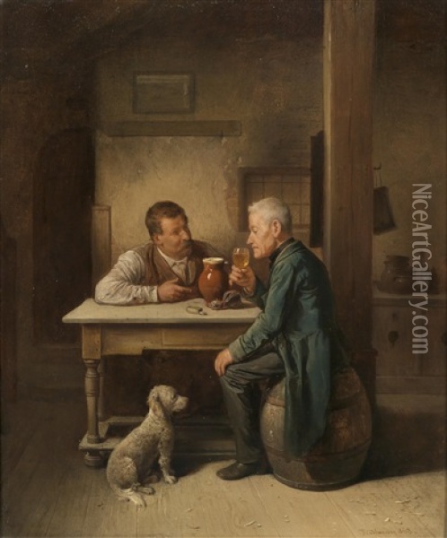 Ein Treuer Begleiter Oil Painting - Friedrich Ritter von Malheim Friedlaender