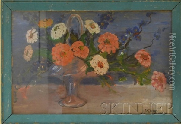 Floral Bouquet Oil Painting - Dorothea M. Litzinger
