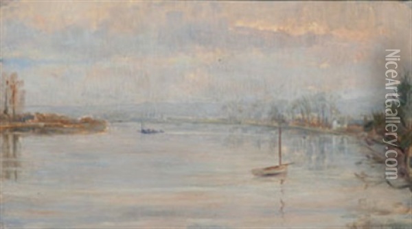 Bord De Riviere Oil Painting - Charles Victor Guilloux