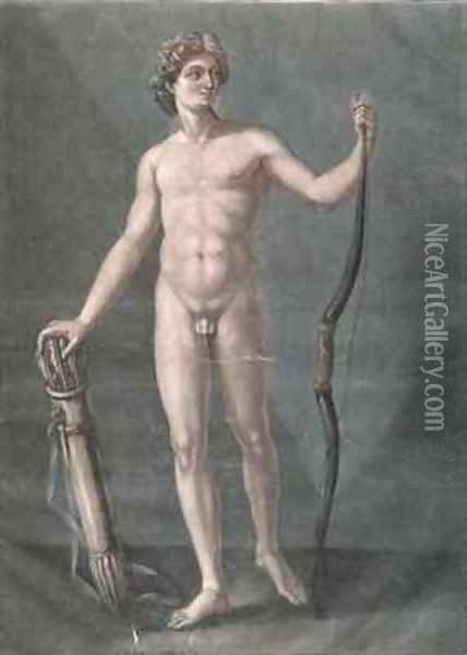 Apollo the ideal anatomy Oil Painting - Arnauld Eloi Gautier DAgoty