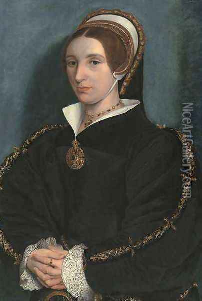 Portrait of a Lady thought to be Catherine Howard Oil Painting - Hans Holbein the Younger