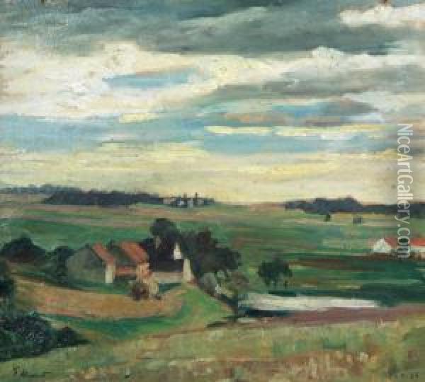 Einsame Hofe Oil Painting - Ferdinand Von Mirwald