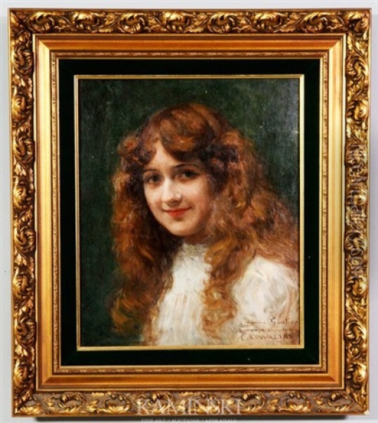 Madame Gautier Oil Painting - Leopold Franz Kowalski