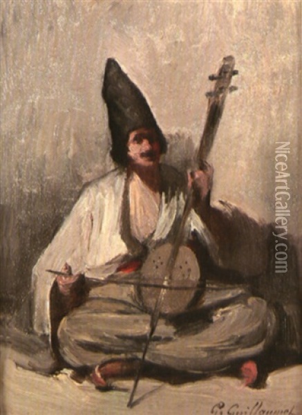 Le Musicien Oil Painting - Gustave Achille Guillaumet