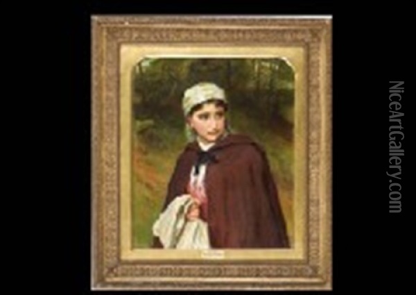 A Girl Oil Painting - Charles Sillem Lidderdale