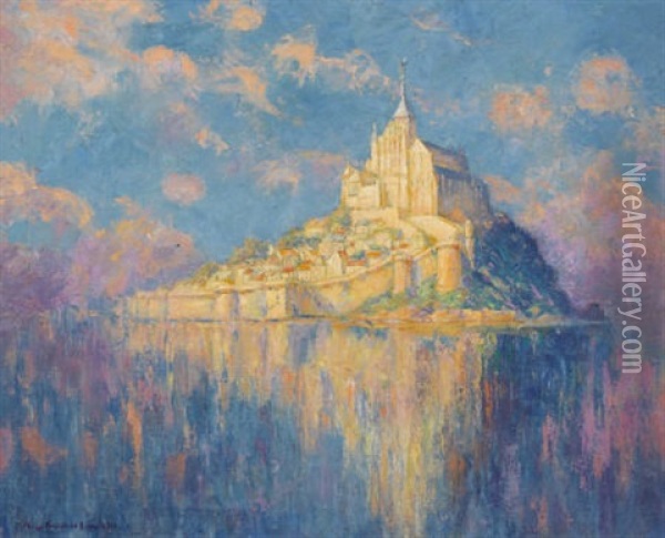 Mont Saint Michel Oil Painting - Mary Fairchild MacMonnies Low