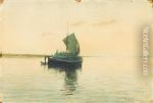 Sailing Oil Painting - Isaak Ilyich Levitan