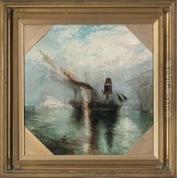 Peace - Burial At Sea Oil Painting - Joseph Mallord William Turner