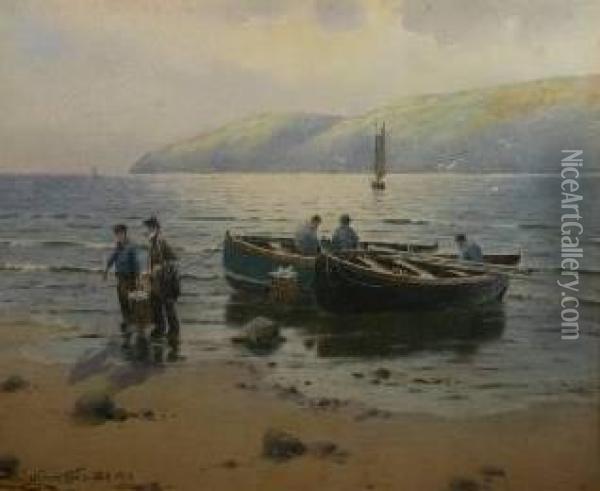 Coastal Scene Oil Painting - Warren Williams