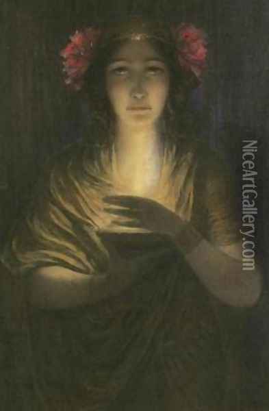 The Priestess Oil Painting - Louis Welden Hawkins