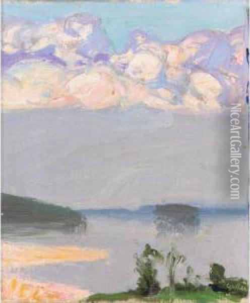 Ukkospilvi (thunder Cloud) Oil Painting - Akseli Gallen-Kallela