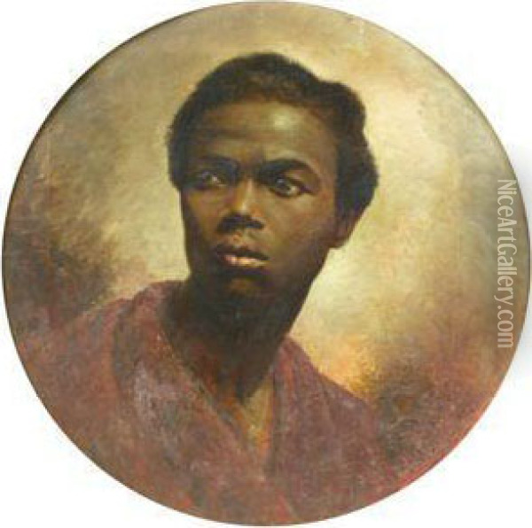 Portrait Of A Negro Oil Painting - William Etty