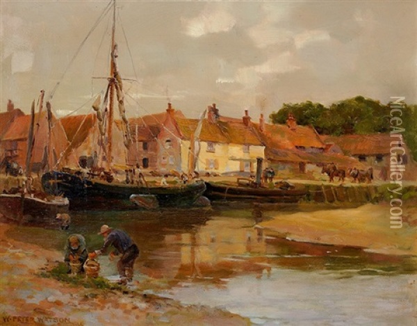 Port En Grande Bretagne Oil Painting - William Peter Watson