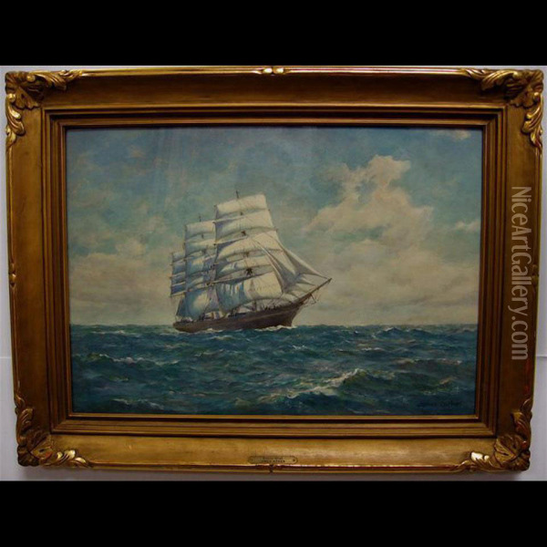 Bound West Oil Painting - James Abbott McNeill Whistler
