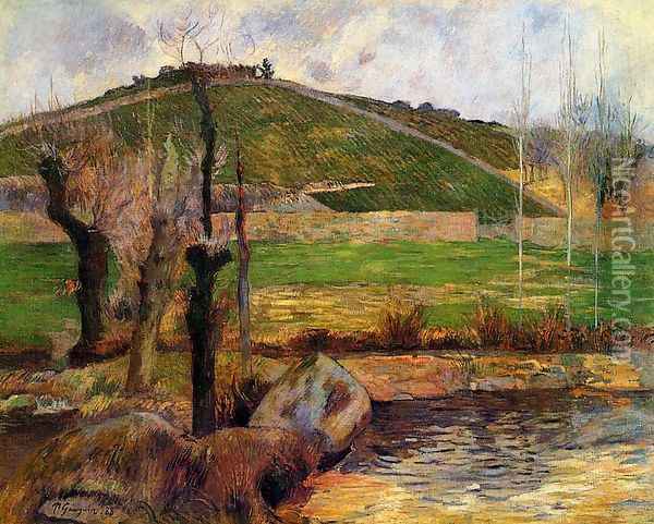 River Aven Below Mount Sainte Marguerite Oil Painting - Paul Gauguin