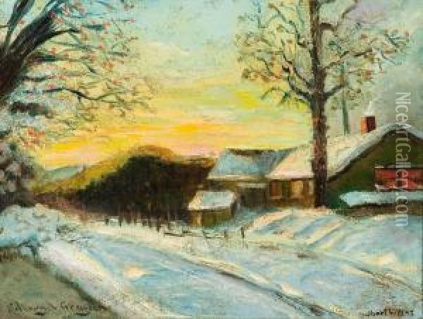 Short Hills, Nj Oil Painting - Edmund William Greacen