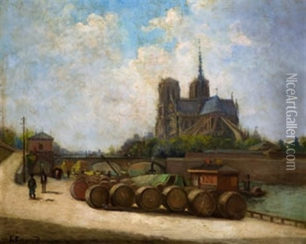 Notre Dame Oil Painting - Louis Coignard