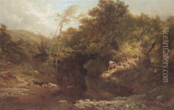 Changing Pastures Oil Painting - Henry Turner Munns