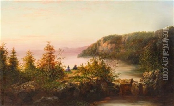 Seneca Lake Oil Painting - William Charles Anthony Frerichs