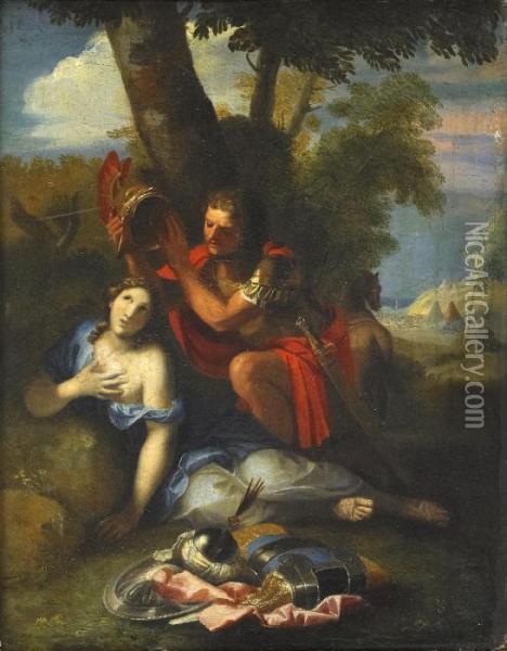 Tancrede Och Ermini Oil Painting - Charles Errard II