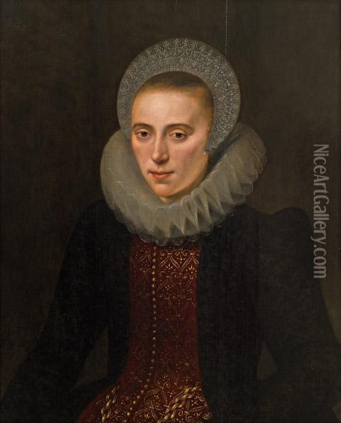 Damenportrat Oil Painting - Sir Anthony Van Dyck