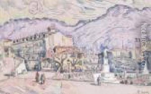 Le Port De Nice Oil Painting - Paul Signac