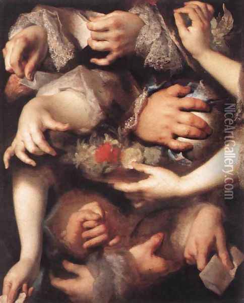 Study of Hands c. 1715 Oil Painting - Nicolas de Largillierre