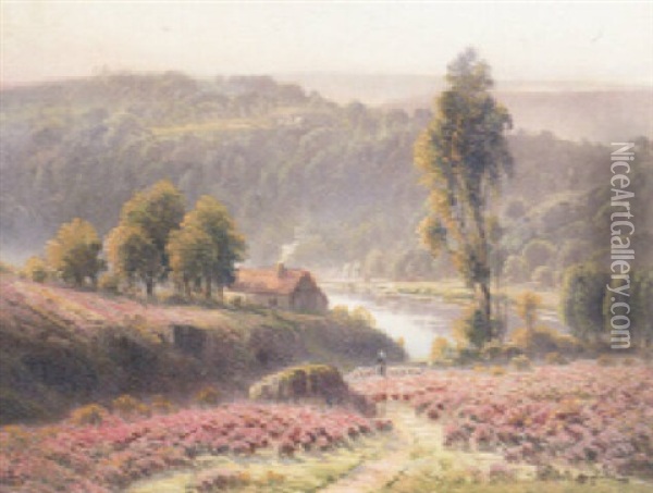 Paysage De Dordogne Oil Painting - Gaston Anglade
