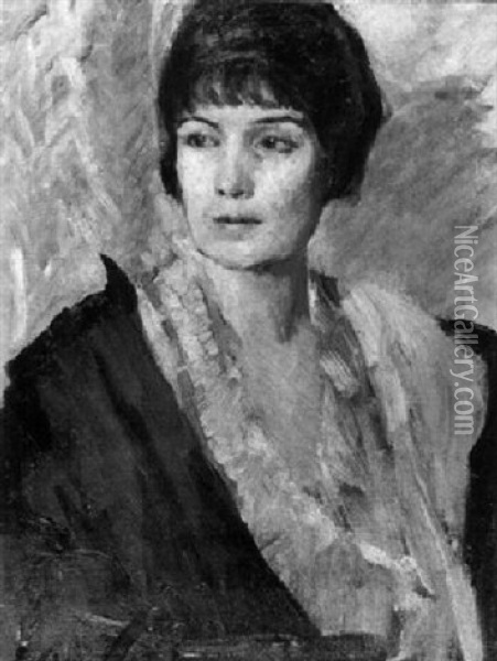 Portrait Einer Jungen Frau Oil Painting - Ernst Oppler