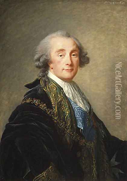 Alexandre Charles Emmanuel de Crussol Florensac Oil Painting - Elisabeth Vigee-Lebrun