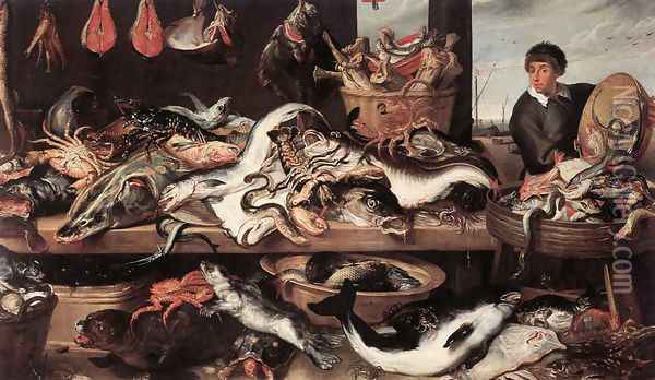 Fishmonger's Oil Painting - Frans Snyders