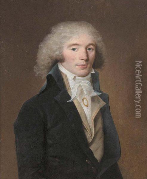 Portrait D'un Conventionnel Oil Painting - Charles Paul Landon