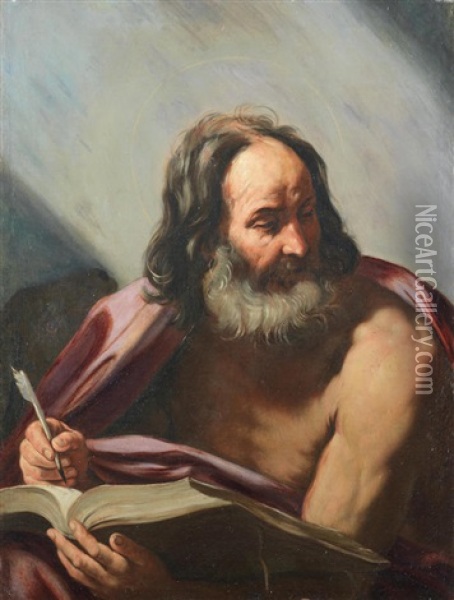 Saint Mark The Evangelist Oil Painting - Guido Reni